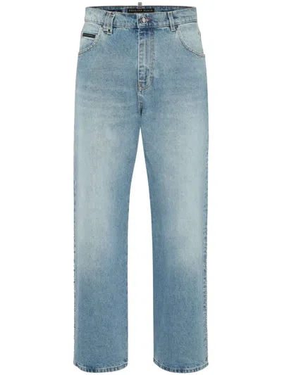 Philipp Plein Beach Boy Fit Jeans In 蓝色
