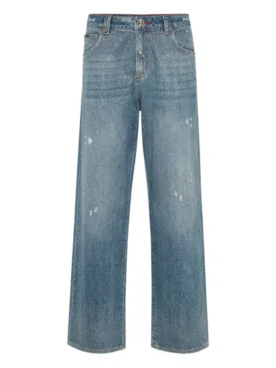 Philipp Plein Beach Boy Jeans In Blue