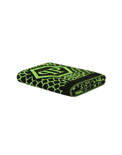 Philipp Plein Beach Towel Python Beach 95x180 Cm Unisex In Green
