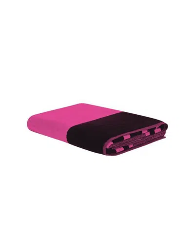 Philipp Plein Beach Towel Windows Beach 95x180 Cm Unisex In Pink