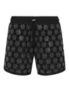Philipp Plein Crystal-monogram Swim Shorts