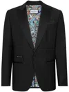 Philipp Plein Beaded Peak-lapel Blazer In Black