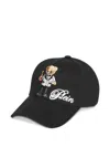 Philipp Plein Bear-embroidered Baseball Cap In Black