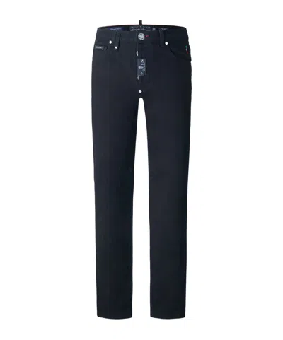 Philipp Plein Belt-loop Casual Pants In Black