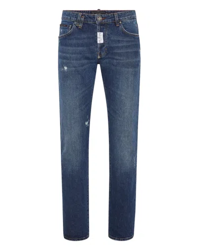 PHILIPP PLEIN BELT-LOOP JEANS
