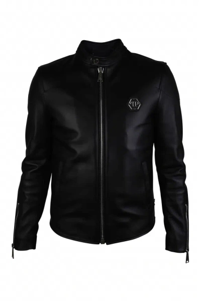 Philipp Plein Biker Jacket In Black