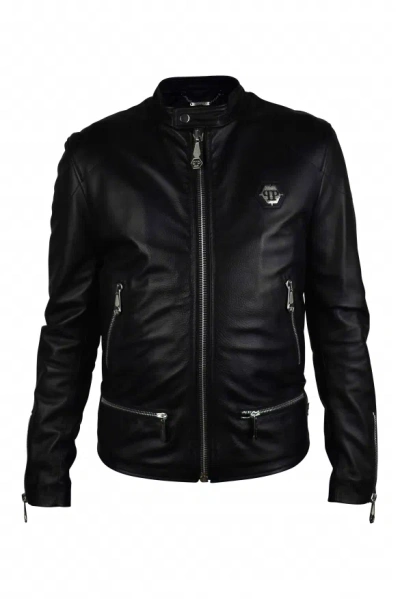 Philipp Plein Biker Jacket In Black
