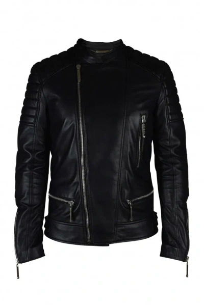 Philipp Plein Biker Jacket In Black