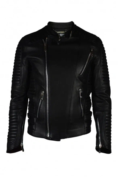 Philipp Plein Biker Jacket In Black