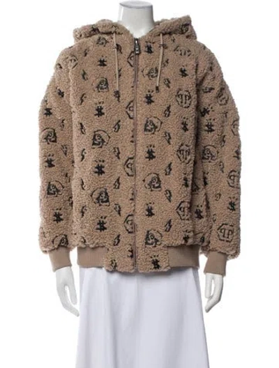 Pre-owned Philipp Plein Biker Jacket In White