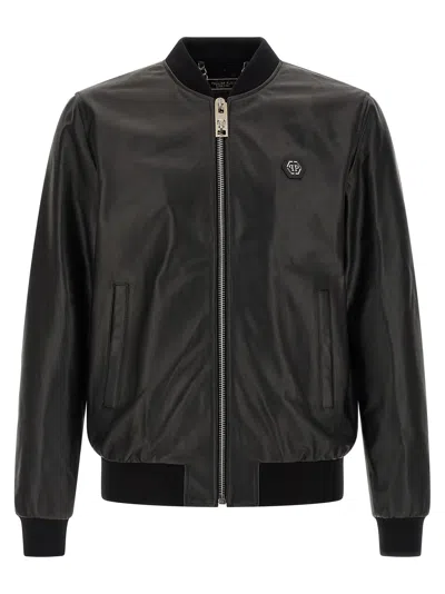 Philipp Plein Billy Bomber Jacket In Black