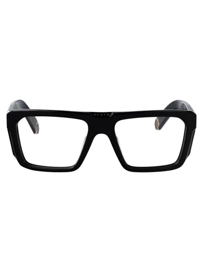 PHILIPP PLEIN PHILIPP PLEIN BLACK ACETATE+METAL GLASSES
