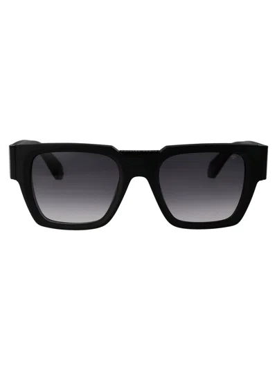 Philipp Plein Black Acetate Sunglasses