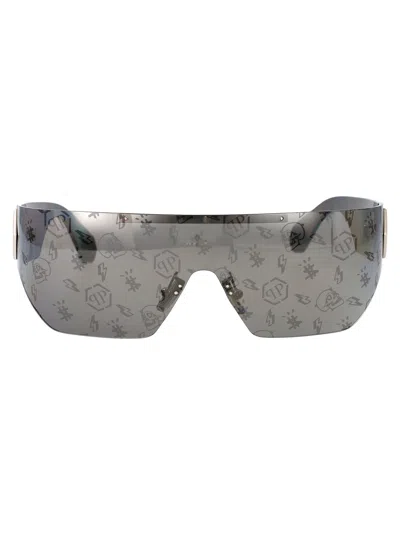 Philipp Plein Black Acetate Sunglasses