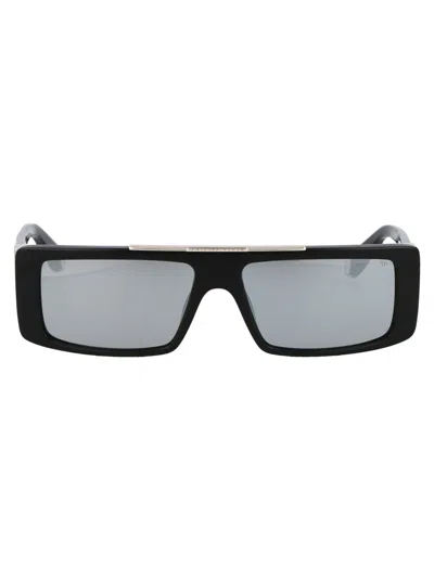 Philipp Plein Black Acetate Sunglasses