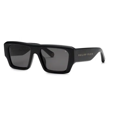 Philipp Plein Black Acetate Sunglasses
