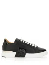 Philipp Plein Black Calf Leather Sneakers
