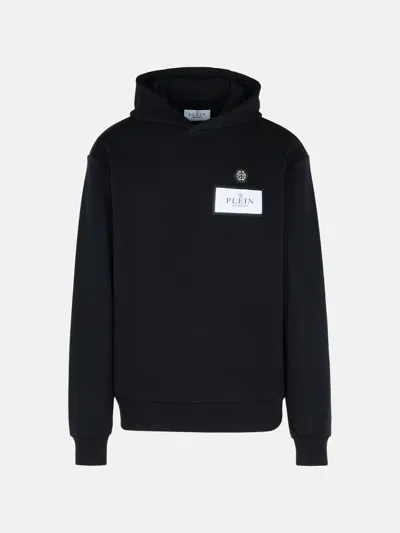 Philipp Plein Black Cotton Blend Sweatshirt