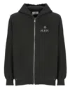 Philipp Plein Black Hoodie With Logo Print