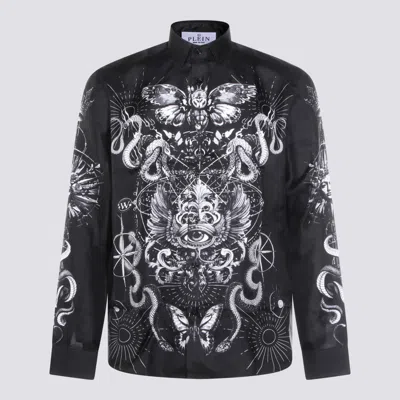Philipp Plein Black Cotton Shirt