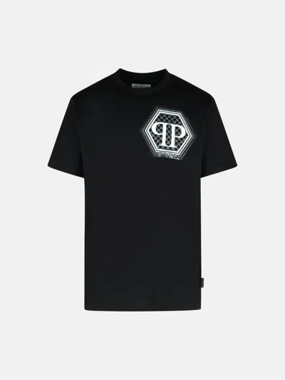 Philipp Plein Black Cotton T-shirt