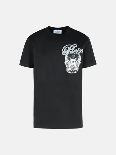 Philipp Plein Black Cotton T-shirt