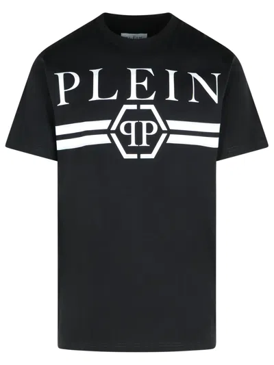 Philipp Plein Black Cotton T Shirt