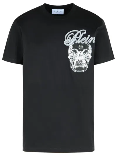 Philipp Plein Black Cotton T Shirt