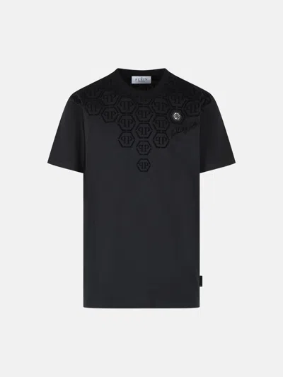 Philipp Plein Kids' Black Cotton T-shirt