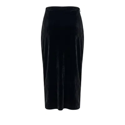 Philipp Plein Black Cotton Women Skirt