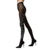 Philipp Plein Black Crystal Plein Nylon Tights In Black