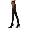 Philipp Plein Black Crystal Plein Nylon Tights In Black