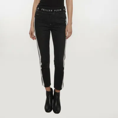 Pre-owned Philipp Plein Black Denim Elasticated Waist Jeans S/ Waist 29"
