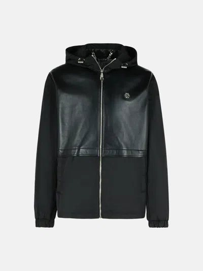 Philipp Plein Black Leather Jacket
