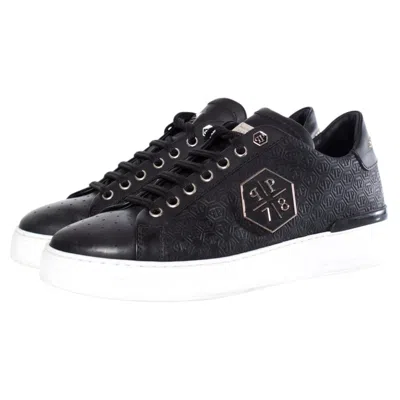 Pre-owned Philipp Plein , Black Leather Lo-top Sneakers