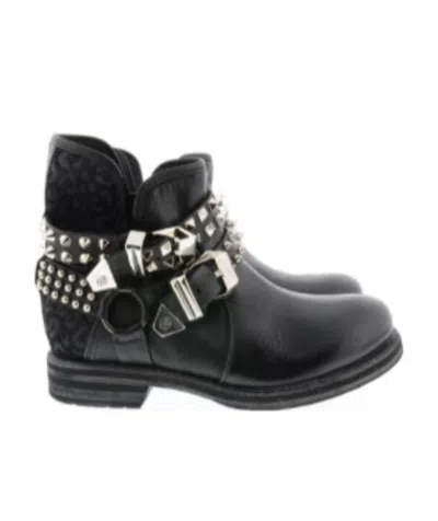 Philipp Plein Black Logo Boots