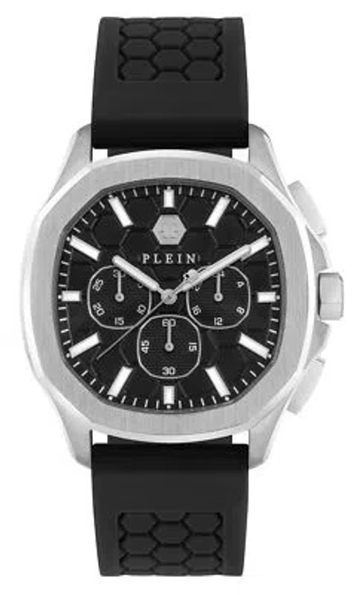 Pre-owned Philipp Plein Black Mens Analogue Watch $keleton $pectre Pwsaa0123