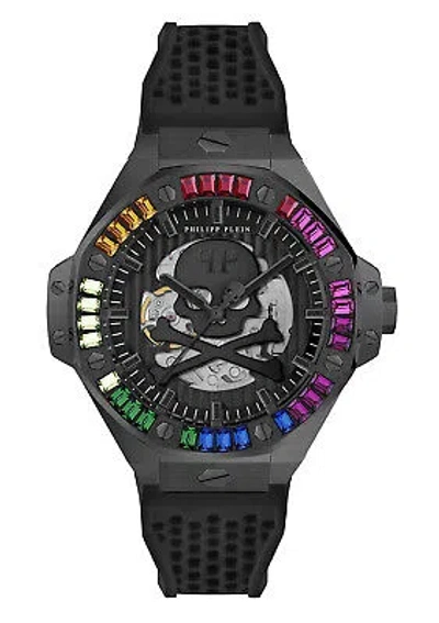 Pre-owned Philipp Plein Black Mens Analogue Watch Plein $keleton Royal Pwpfa0424