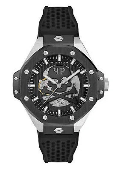 Pre-owned Philipp Plein Black Mens Analogue Watch Plein $keleton Royal Pwpfa0824