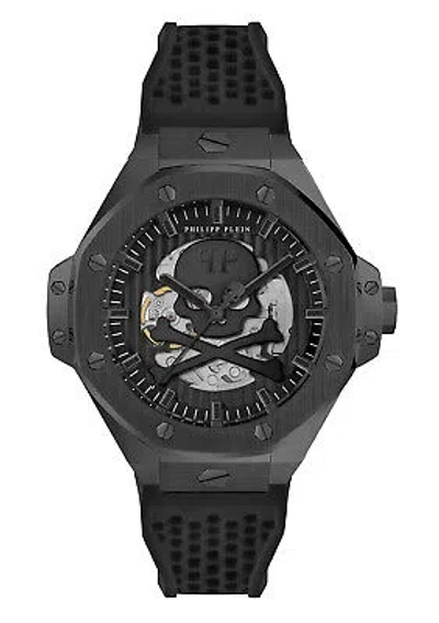 Pre-owned Philipp Plein Black Mens Analogue Watch Plein $keleton Royal Pwpfa0924