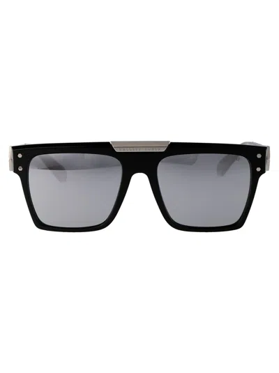 Philipp Plein Black Metal Sunglasses