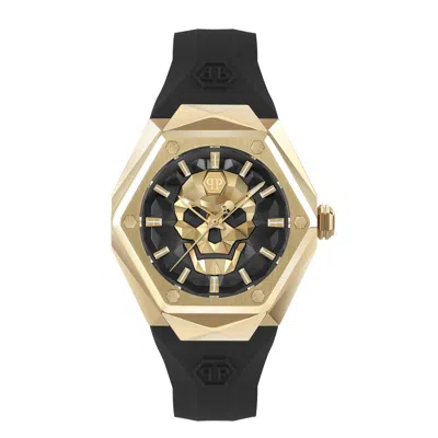 Philipp Plein Black Synthetic Dress Watch In Pattern