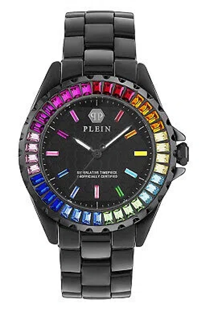 Pre-owned Philipp Plein Black Womens Analogue Watch Plein Heaven Pwppa0424