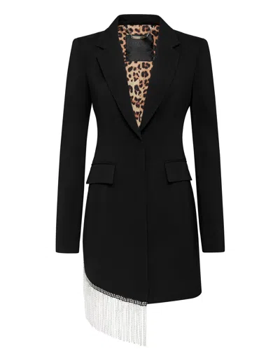 Philipp Plein Blazer Dress Fringe