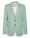 Philipp Plein Gigolò Fit Virgin Wool Blazer In Green