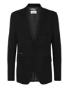 Philipp Plein Crystal Skull Single-breasted Blazer In Black
