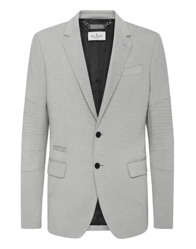 Philipp Plein Blazer Gigolò Fit Ls In Grey