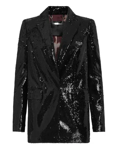 PHILIPP PLEIN BLAZER JACKET PAILLETTES