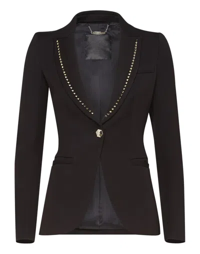 Philipp Plein Blazer "just All That" In Black