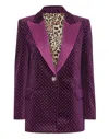 Philipp Plein Crystal-embellished Blazer In Pink